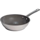8" SS Ceramic Fry Pan, NS